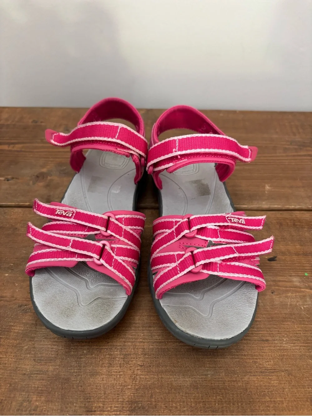 Teva Kids' Pink Strappy Outdoor Sandals Girls Size 1
